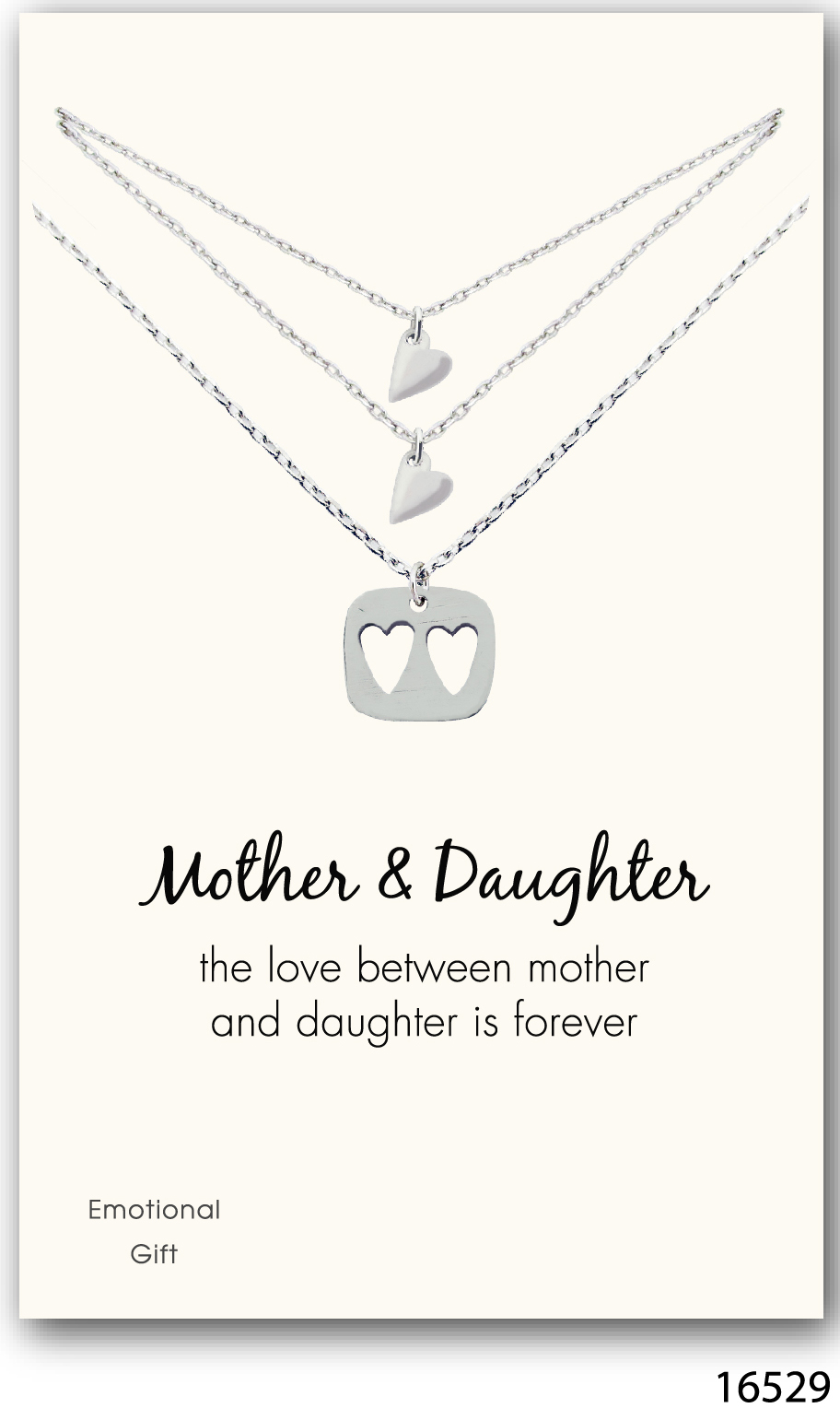 Mother and daughter silver pendant